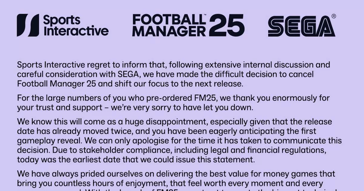 FM25 Cancelled: Months Of Delays Culminate In Official Statement FM25 Cancelled: Months Of Delays Culminate In Official Statement