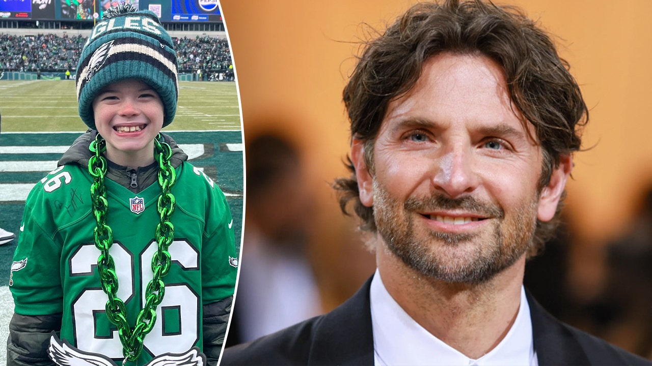 Super Bowl Surprise: Young Eagles Fan Meets Bradley Cooper Super Bowl Surprise: Young Eagles Fan Meets Bradley Cooper